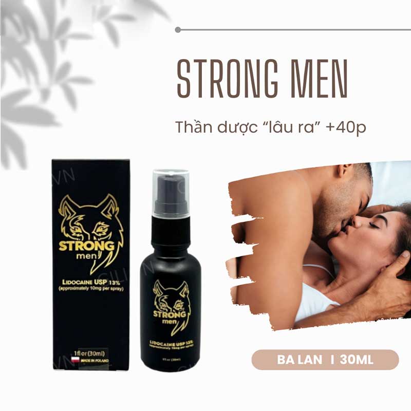Chai Xịt Chống Xuất Tinh Sớm Strong Men