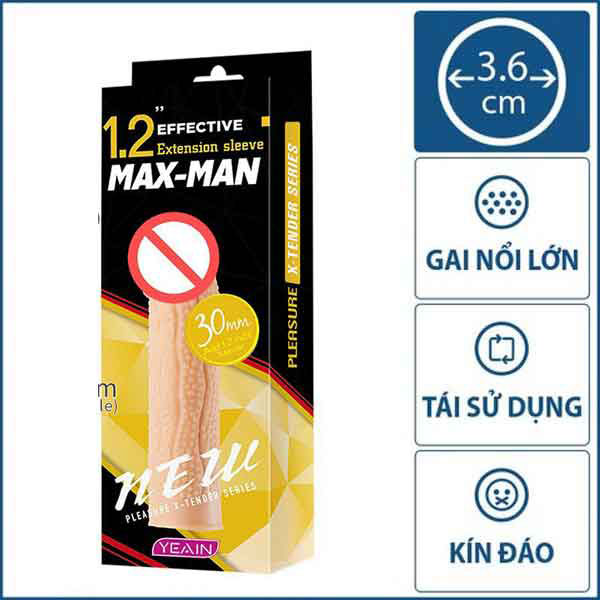 Bao Cao Su Đôn Dên Maxman Chấm Bi