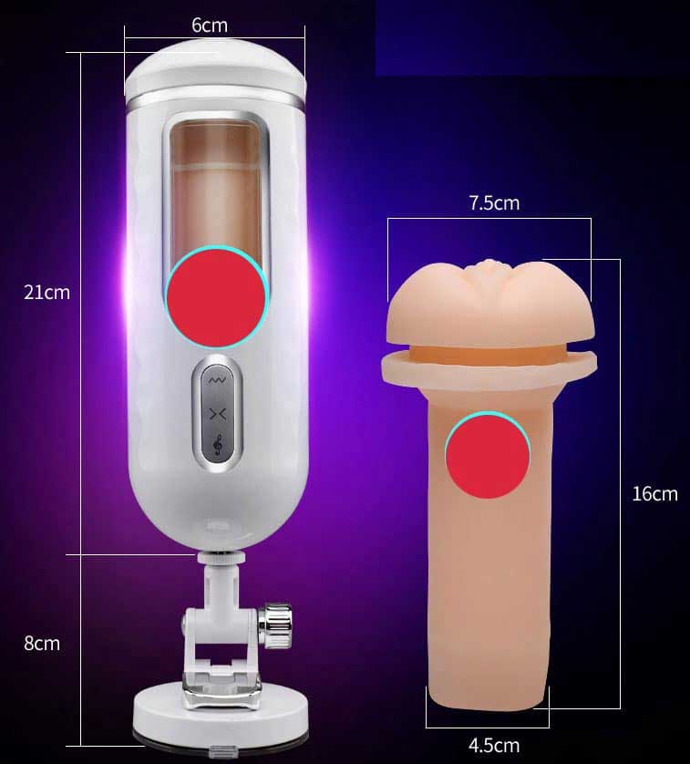 Âm đạo giả gắn tường rung thụt tự động đa kiểu Dibe cao cấp