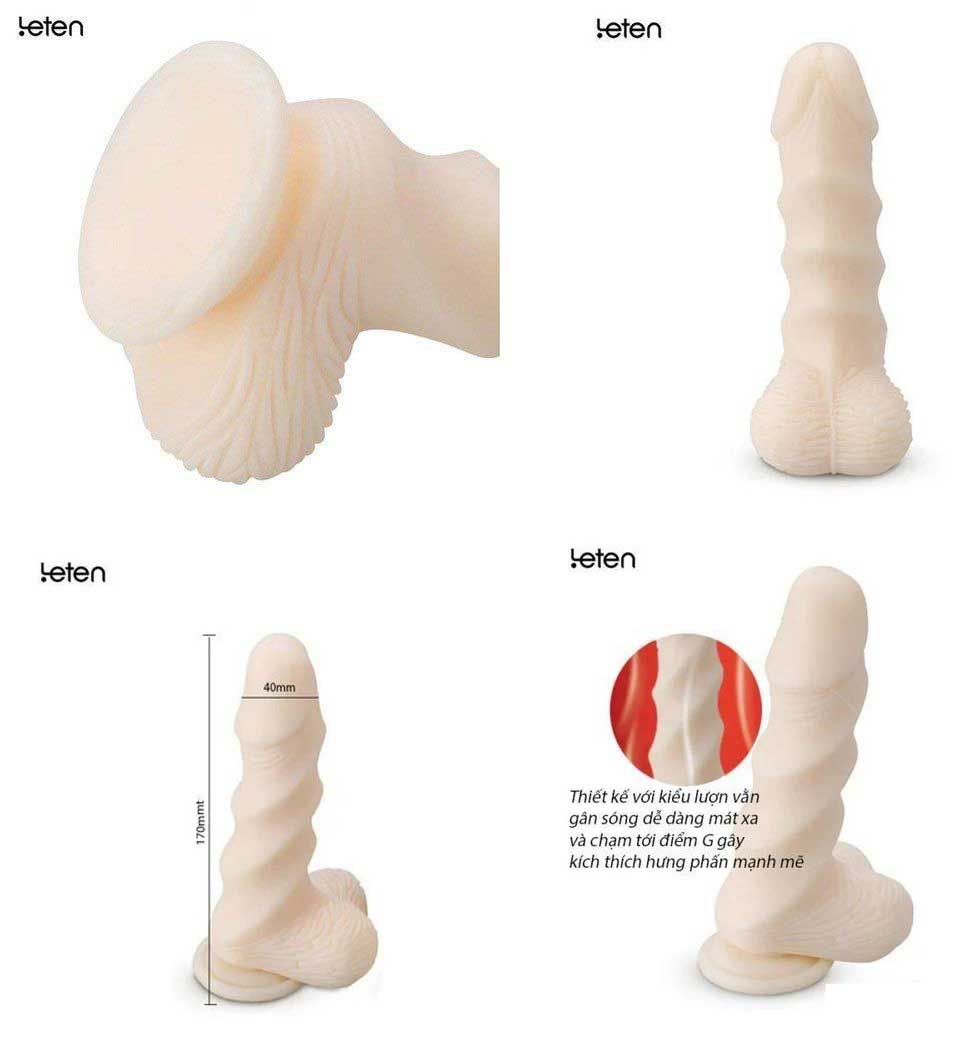 Dương vật giả gân xoắn siêu mềm mịn SUPER MUSCLE