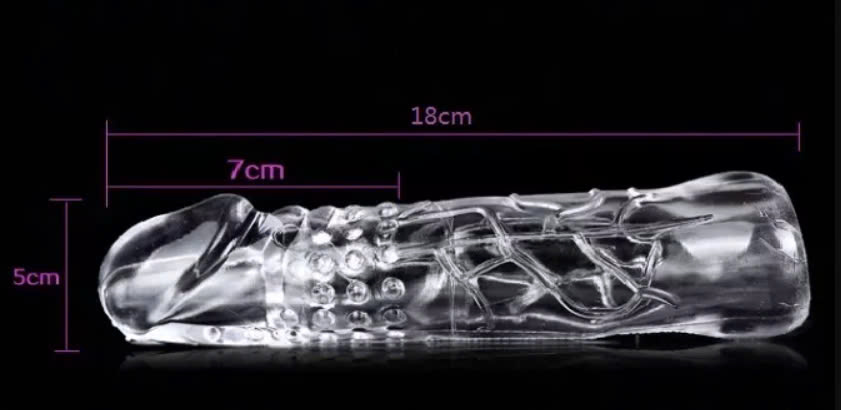 Bao cao su đôn dên 5 phân nối dài 20 cm đầu trơn