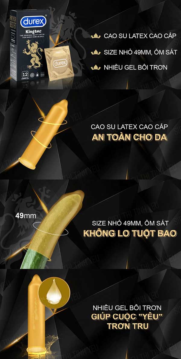 Bao Cao Su Durex Kingtex