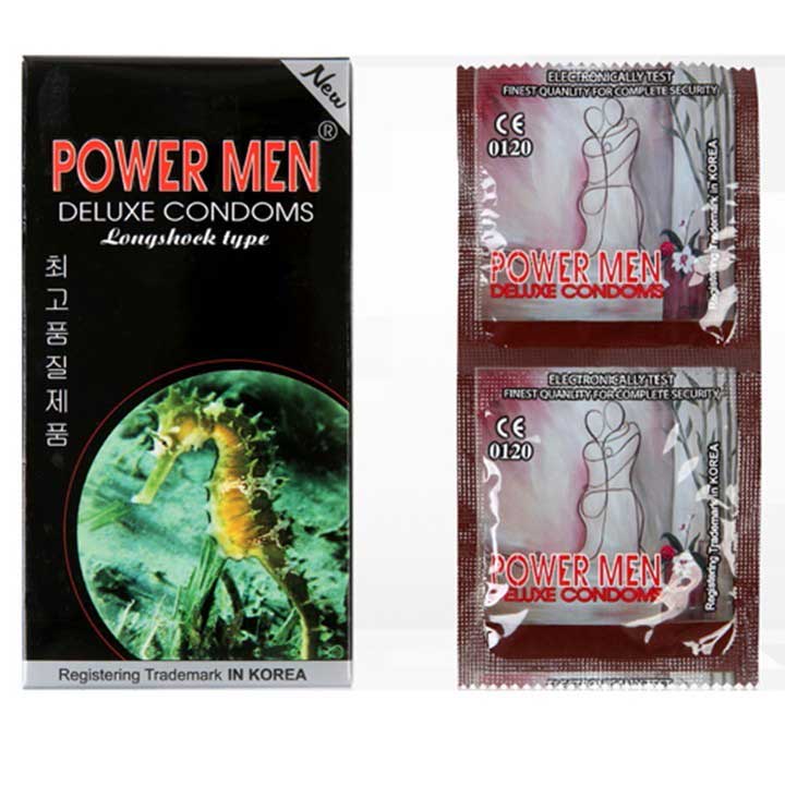 Bao Cao Su Powermen Long Shock Siêu Gai Kéo Dài 5%