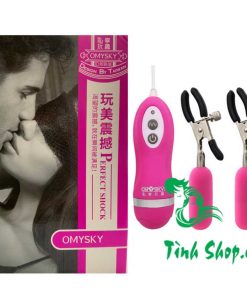 Kẹp núm vú rung 10 chế độ Omysky