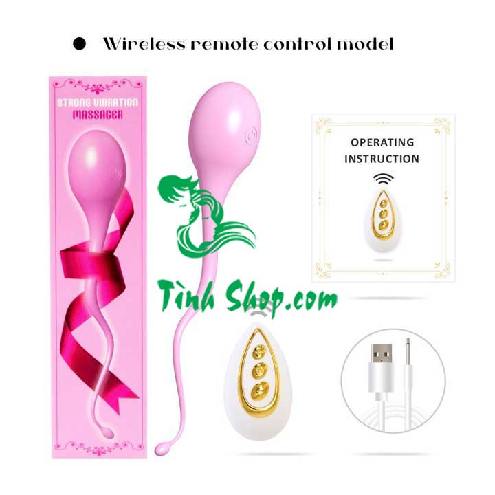 Trứng Rung Tinh Trùng Điều Khiển Không Dây 7 Chế Độ