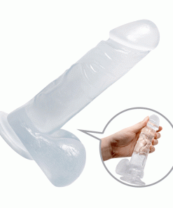 Dương vật giả trong suốt size bự hít tường