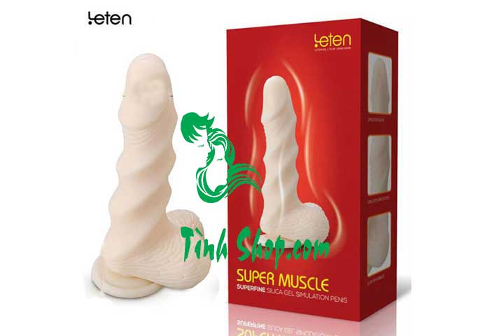 Dương vật giả gân xoắn siêu mềm mịn SUPER MUSCLE